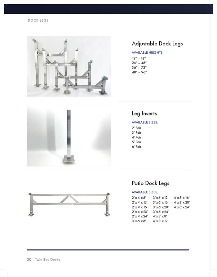 PAGE 20:  INSTA DOCK - ACCESSORIES