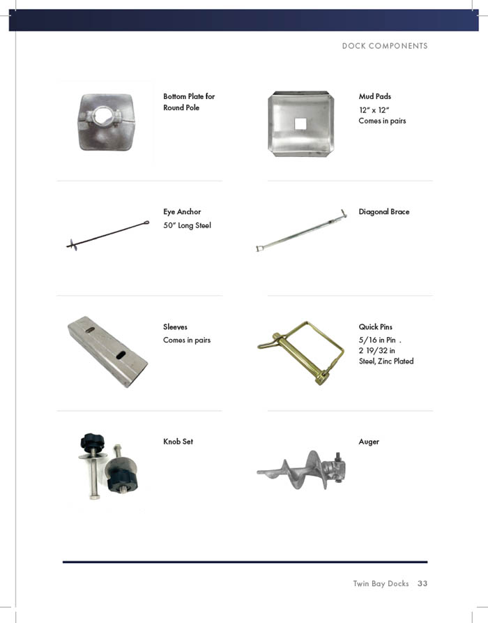 PAGE 33: INSTA DOCK - COMPONENTS