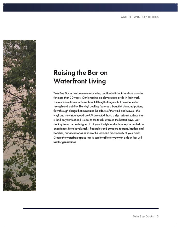 PAGE 5: Raising the Bar on Waterfront Living